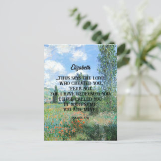 Fear Not Bible Verse Natuur Kunstwerk Christelijk  Briefkaart