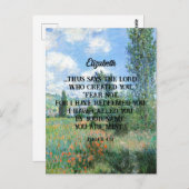 Fear Not Bible Verse Natuur Kunstwerk Christelijk Briefkaart (Voorkant / Achterkant)