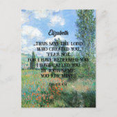 Fear Not Bible Verse Natuur Kunstwerk Christelijk Briefkaart (Voorkant)