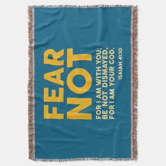 Fear not, for I am with you Deken (Voorkant Verticaal)