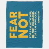 Fear not, for I am with you Fleece Deken (Voorkant)