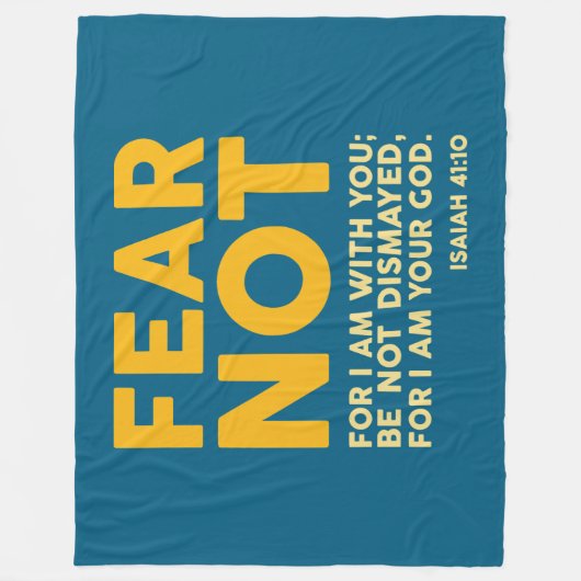 Fear not, for I am with you Fleece Deken (Voorkant)
