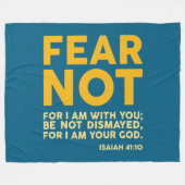 Fear not, for I am with you Fleece Deken (Voorkant (Horizontaal))
