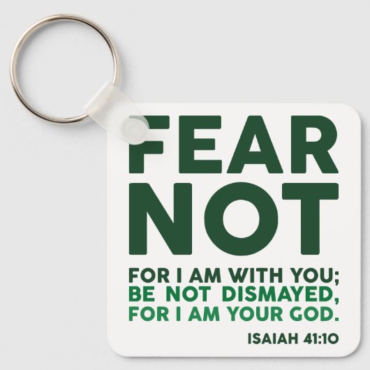 Fear not, for I am with you Sleutelhanger (Voorkant)
