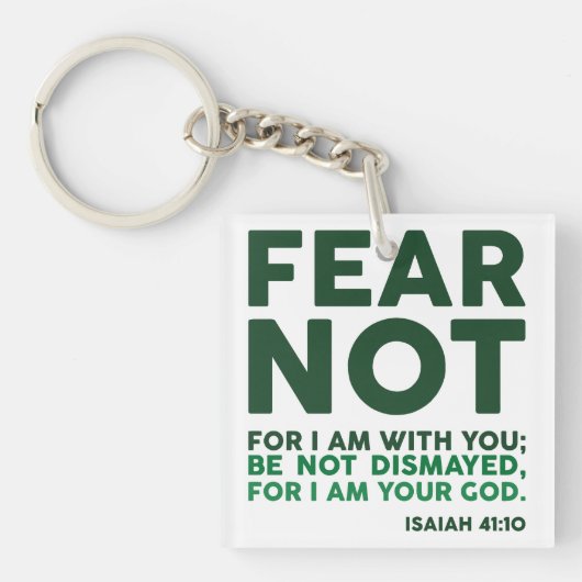 Fear not, for I am with you Sleutelhanger (Voorkant)
