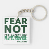 Fear not, for I am with you Sleutelhanger (Achterkant)