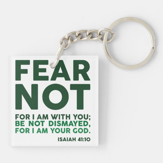 Fear not, for I am with you Sleutelhanger (Achterkant)