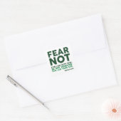 Fear not, for I am with you Vierkante Sticker (Envelop)