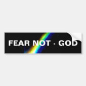 FEAR NOT - GOD BUMPERSTICKER (Voorkant)