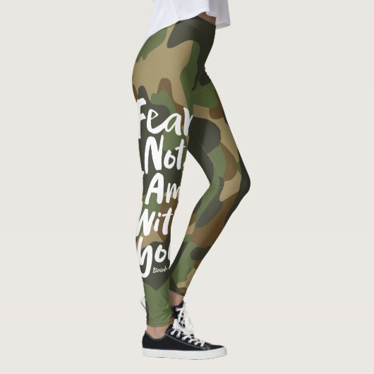 FEAR NOT, I AM with you - Isaiah 41:10 Camouflage Leggings (Rechts)