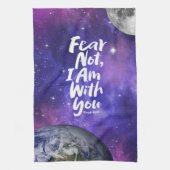 FEAR NOT, I AM with you - Isaiah 41:10 Christelijk Theedoek (Verticaal)
