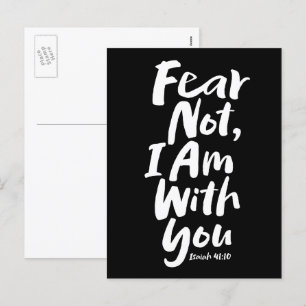 FEAR NOT, I am with you - Religieuze Hope God Jesu Feestdagenkaart