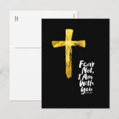 FEAR NOT, IK BEN met je Religious - Isaiah 41:10 Feestdagenkaart (Voorkant / Achterkant)