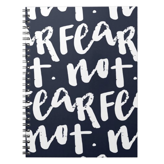 Fear not notitieboek (Voorkant)