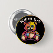 Fear the Bear Button (Voorkant /achterkant)