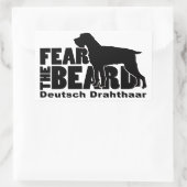 Fear the Beard - Deutsch Drahthaar Gear Rechthoekige Sticker (Tas)