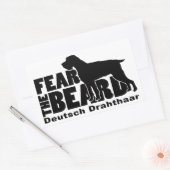 Fear the Beard - Deutsch Drahthaar Gear Rechthoekige Sticker (Envelop)