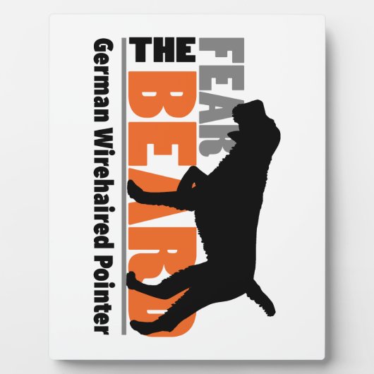 Fear the Beard - Duitse Draadhaar Fotoplaat (Voorkant)