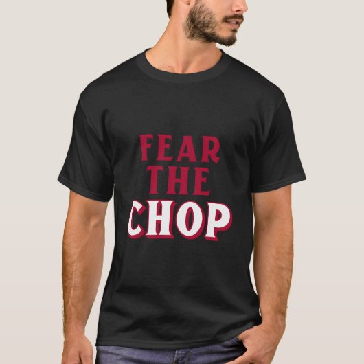 Fear The Chop Â€“ Baseball T-shirt (Voorkant)