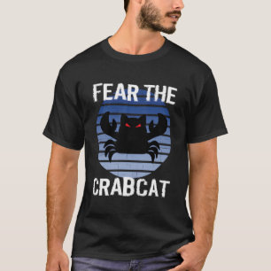 Fear The Crabcat - Grappige Krabkat Cryptid Crypto T-shirt