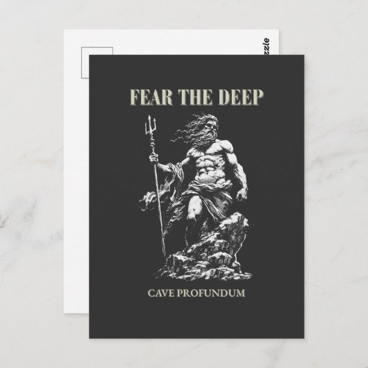 Fear the Deep – Poseidon Mythic Briefkaart (Voorkant / Achterkant)
