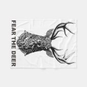 Fear the Deer Sketel Fleece Deken (Voorkant (Horizontaal))
