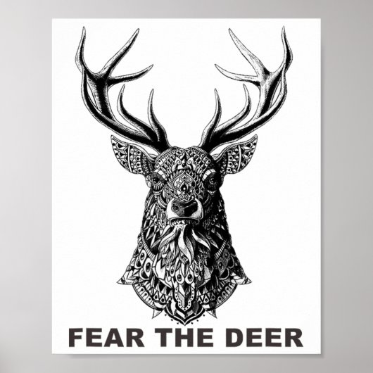 Fear the Deer Sketel Poster (Voorkant)