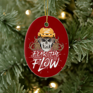 Fear The Flow (hockey haar) Keramisch Ornament