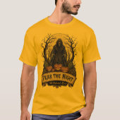 Fear the Night" Grim Reaper Halloween T-shirt (Voorkant)