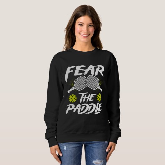 Fear The Paddle Backprint Pickleball Trui (Voorkant volledig)