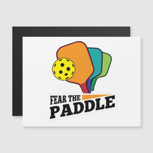 Fear the Paddle Funny Pickleball Picklballs and Pi (Voorkant / Achterkant)