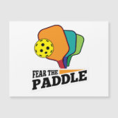 Fear the Paddle Funny Pickleball Picklballs and Pi (Voorkant)