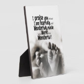 Fearful and wonderbaarlijk gemaakt fotoplaat (Zijkant)