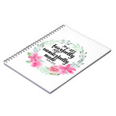 Fearful and wonderbaarlijk gemaakt notitieboek (Linkerzijde)