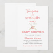Fearful and Wonderful Made Baby shower Invite Kaart (Voorkant / Achterkant)