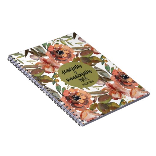 Fearful and Wonderful Made Floral Notitieboek (Rechterzijde)