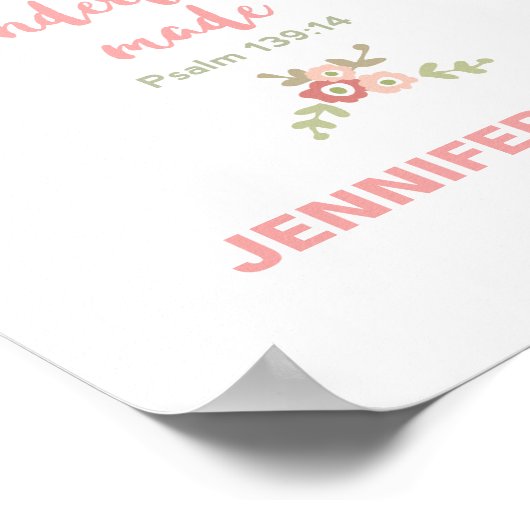 Fearful and Wonderful Made Nursery Poster (Hoek)