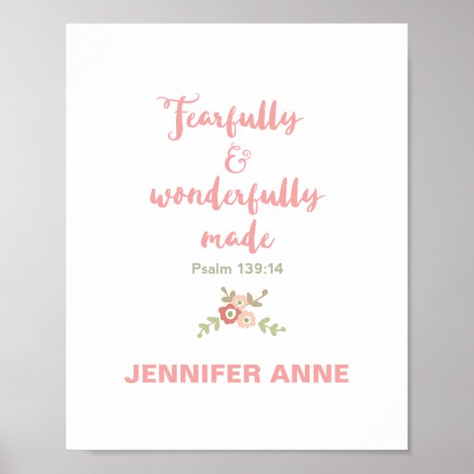 Fearful and Wonderful Made Nursery Poster (Voorkant)