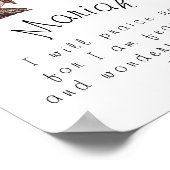 Fearful and Wonderful Made Psalm Gepersonaliseerd Poster (Hoek)