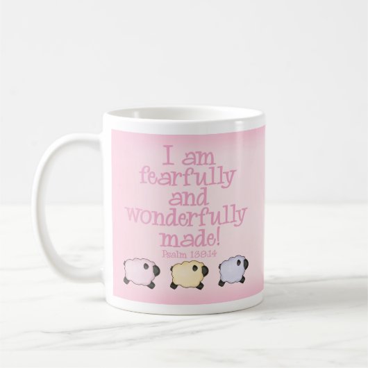 Fearful and Wonderful Made - Roze Koffiemok (Links)