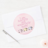 Fearful and Wonderful Made - Roze Ronde Sticker (Envelop)