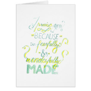 Fearful en Wonderful Made