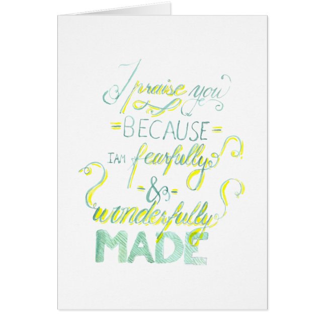 Fearful en Wonderful Made (Voorkant)