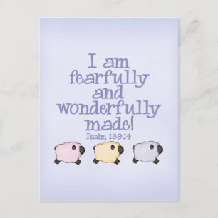 Fearful en Wonderful Made - Blauw Briefkaart