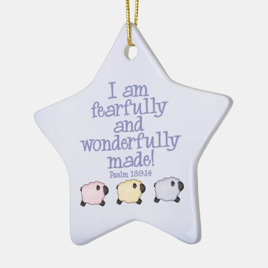 Fearful en Wonderful Made - Blauw Keramisch Ornament (Links)