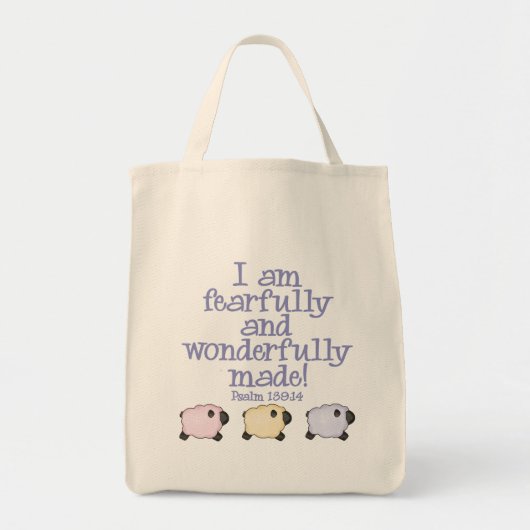 Fearful en Wonderful Made - Blauw Tote Bag (Voorkant)
