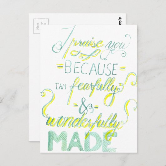 Fearful en Wonderful Made Briefkaart (Voorkant / Achterkant)