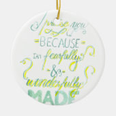 Fearful en Wonderful Made Keramisch Ornament (Voorkant)