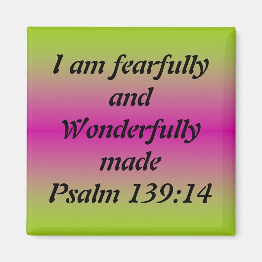 Fearful en Wonderful Made Magneet (Voorkant)