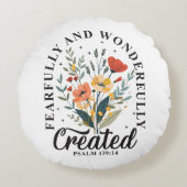 Fearful en Wonderful Made Rond Kussen (Voorkant)